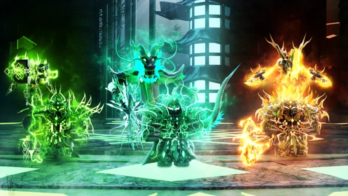 Fabled Legacy codes - three characters standing in a hall
