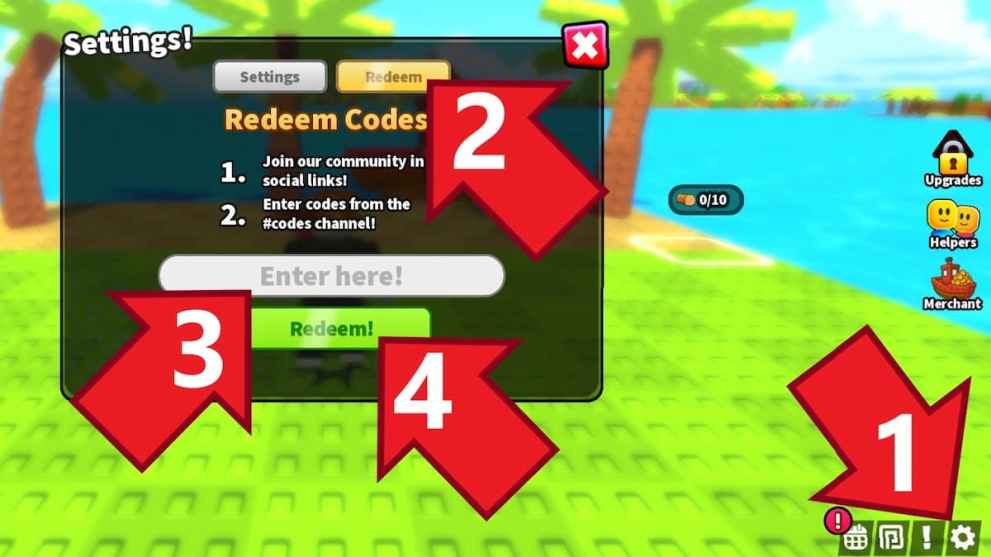 How to redeem Build An Island! codes